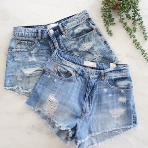 🇺🇸 2 Pairs! Garage Festival Denim Cut Off Shorts Size 3